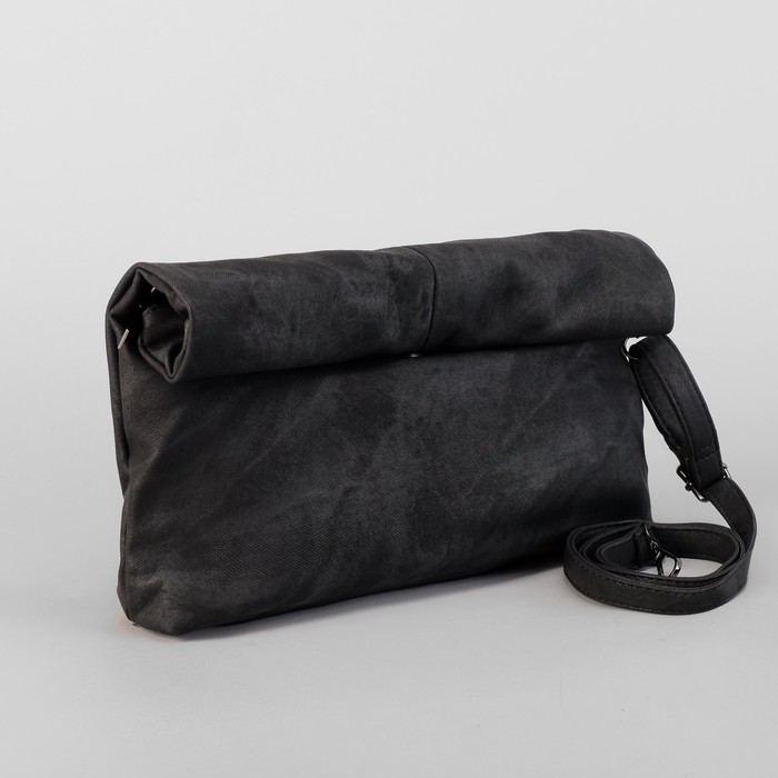 Сумка женская на магните "Джесси", 1 отдел, с ручкой, длинный ремень, цвет чёрный