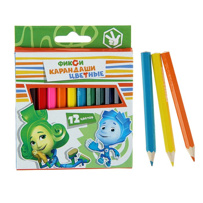 Карандаши 12 цветов "Фиксики"