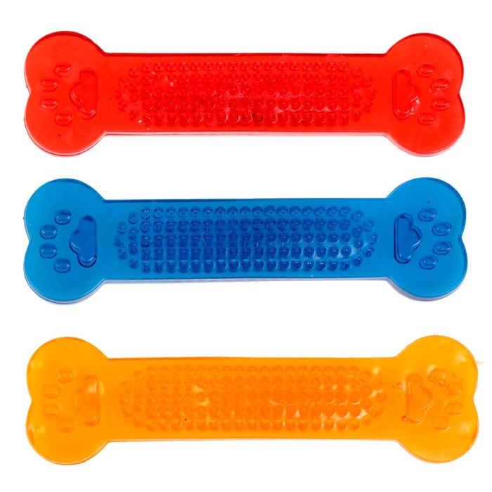 Игрушка резиновая жевательная "Собачий деликатес", 15 см, микс цветов