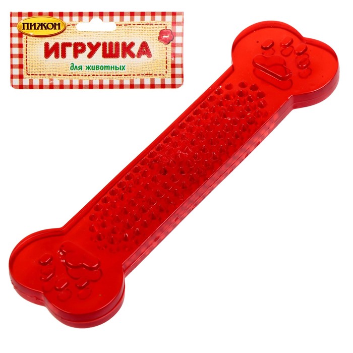 Игрушка резиновая жевательная "Собачий деликатес", 15 см, микс цветов