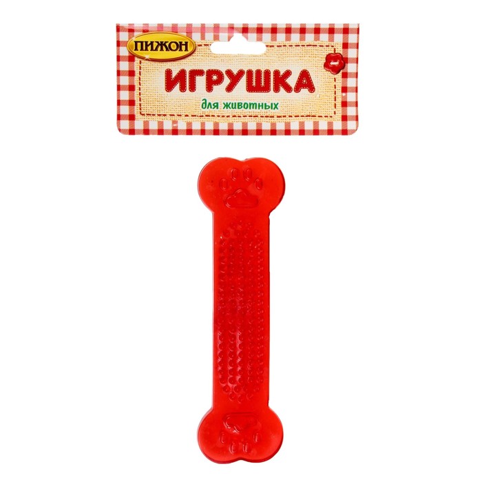 Игрушка резиновая жевательная "Собачий деликатес", 15 см, микс цветов