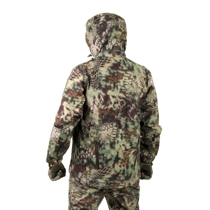 Куртка с капюшоном для спецназа демисезонная МПА-26 (тк.софтшелл) КМФ питон лес (54/4)