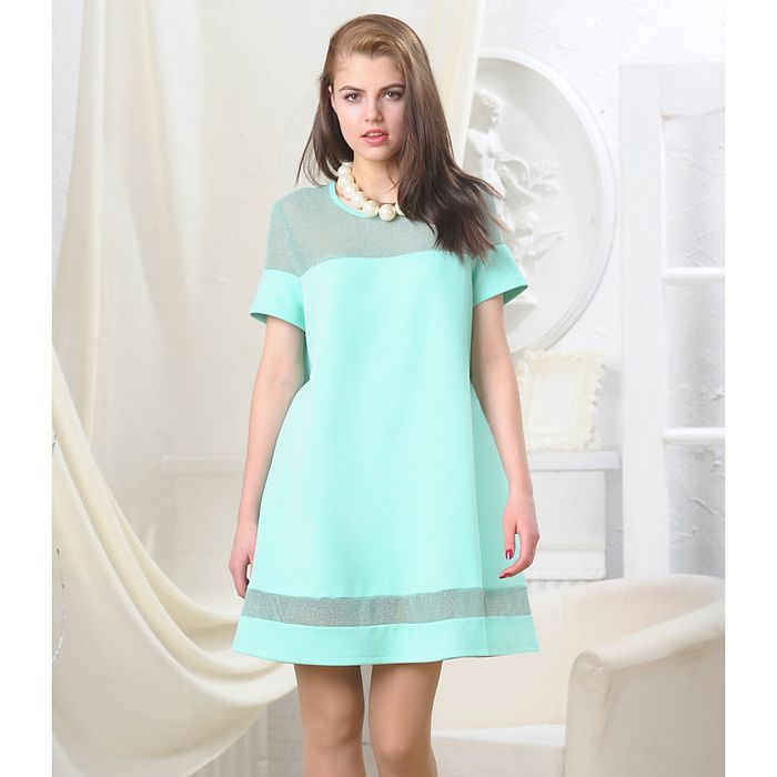 Платье женское, рост 164 см, размер 44, цвет светло-зелёный (арт. 4698)