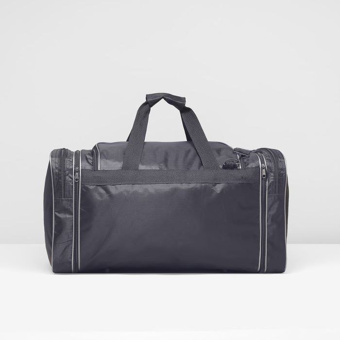 Сумка спортивная на молнии, 1 отдел, 3 наружных кармана, цвет чёрный