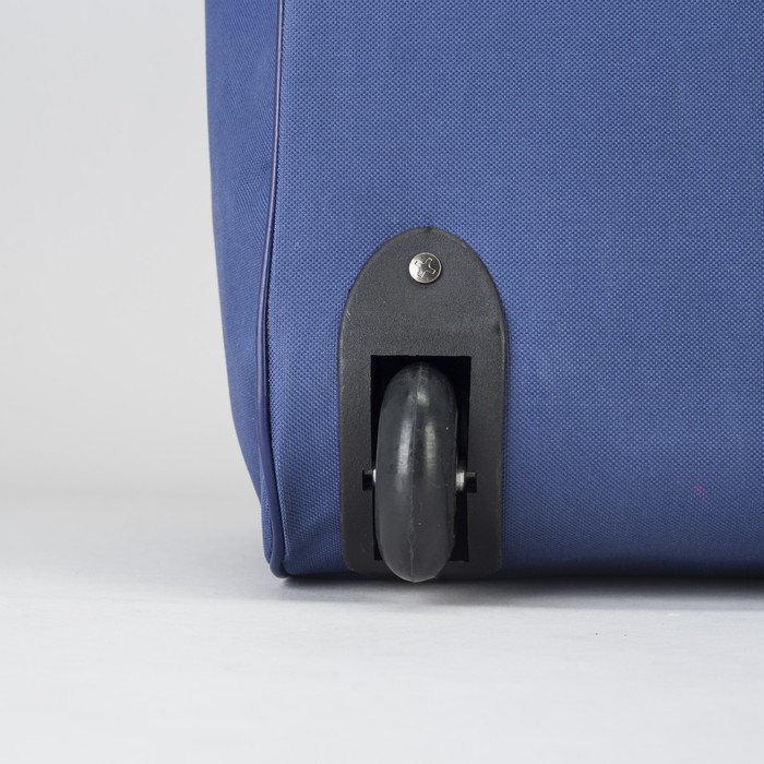 Сумка дорожная на колесах, 1 отдел, 1 наружный карман, цвет синий