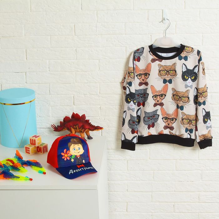 Кепка детская "Джентльмен", р-р 52-54, 3-7 лет, цвета МИКС