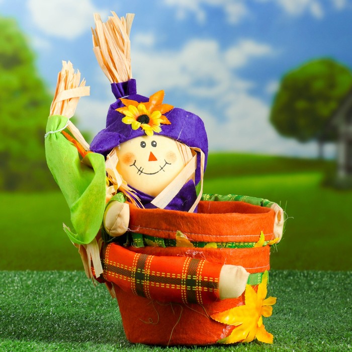 Кашпо "Чучело" микс