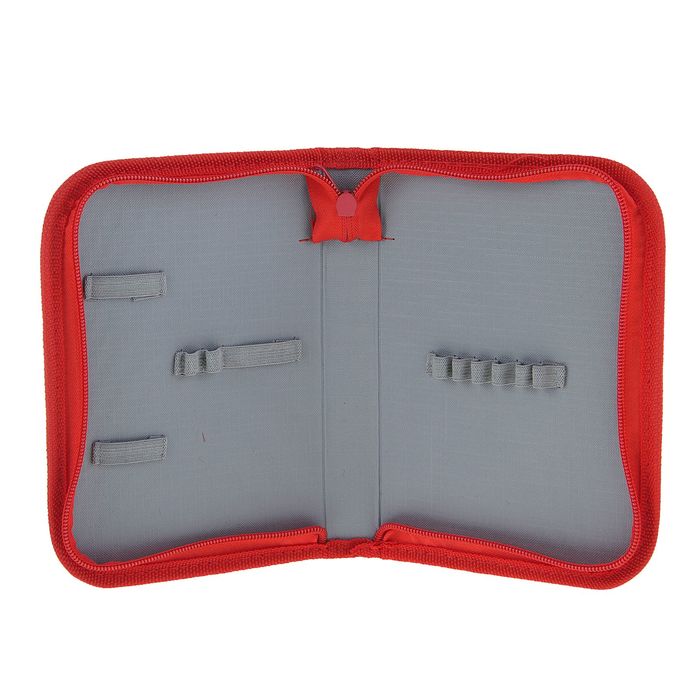 Пенал 1 секция 130*200 мм, ткань объемное тиснение "Модницы"