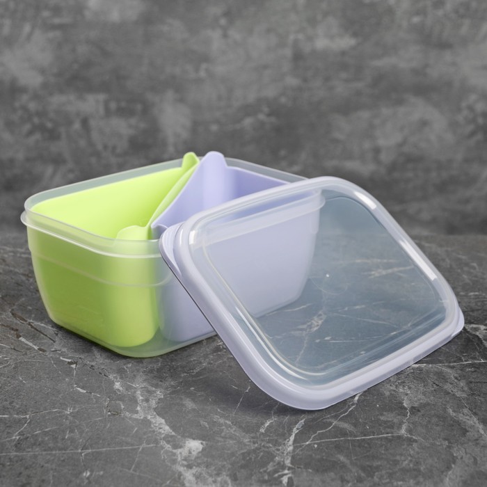 Контейнер пищевой 1,8 л "Менажница", цвет МИКС