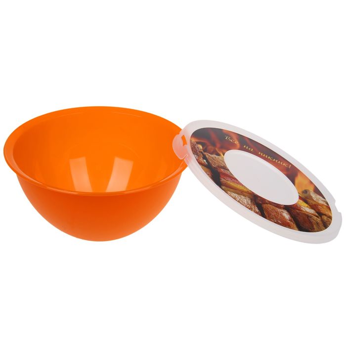 Миска с крышкой для салата 4 л "Все на пикник"