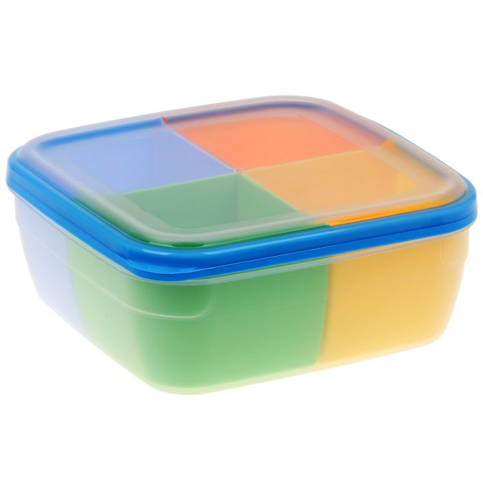 Контейнер пищевой 2,2 л "Менажница", цвет МИКС