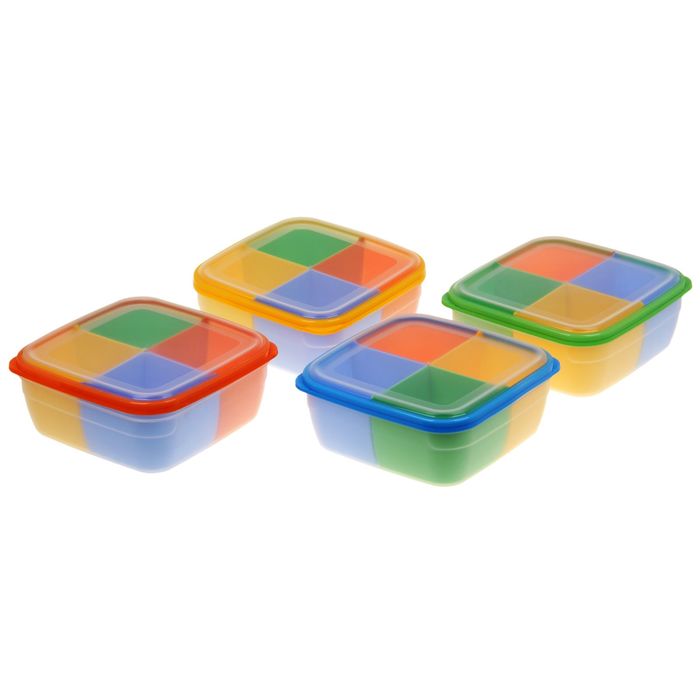 Контейнер пищевой 2,2 л "Менажница", цвет МИКС