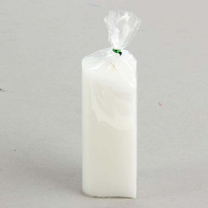 Свеча-пирамида "Сердце" 6,8 х 15 см, цвет белый