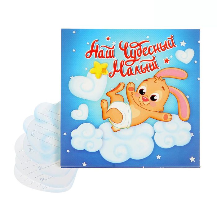 Книга малыша для записей и вклейки фото "Наш чудесный малыш", 15 листов, 15 х 15 см