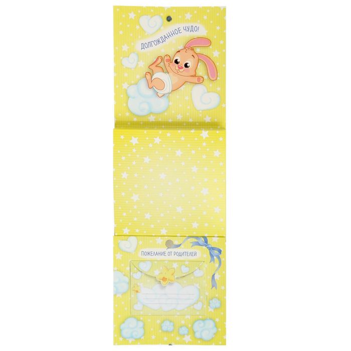 Книга малыша для записей и вклейки фото "Наш чудесный малыш", 15 листов, 15 х 15 см