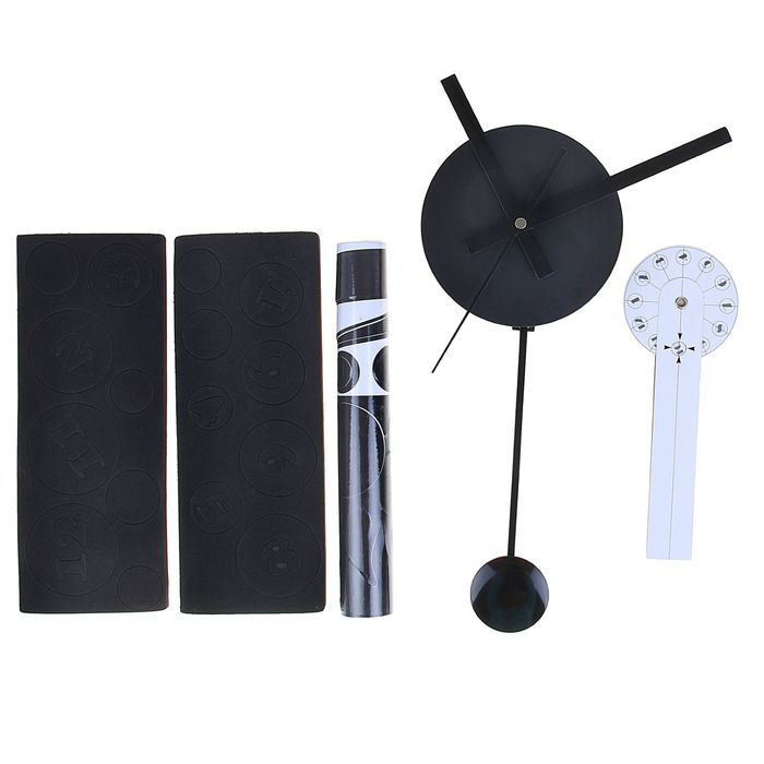 Часы-стикер настенные "Цветок", 65х130 см