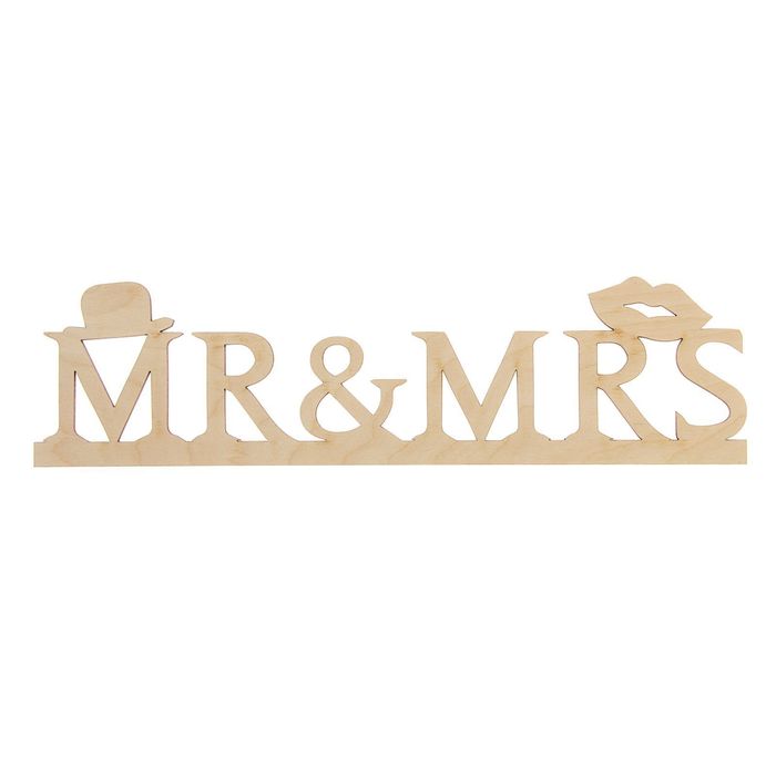 Деревянная заготовка "Mr&Ms" 10х39,5х0,3 см