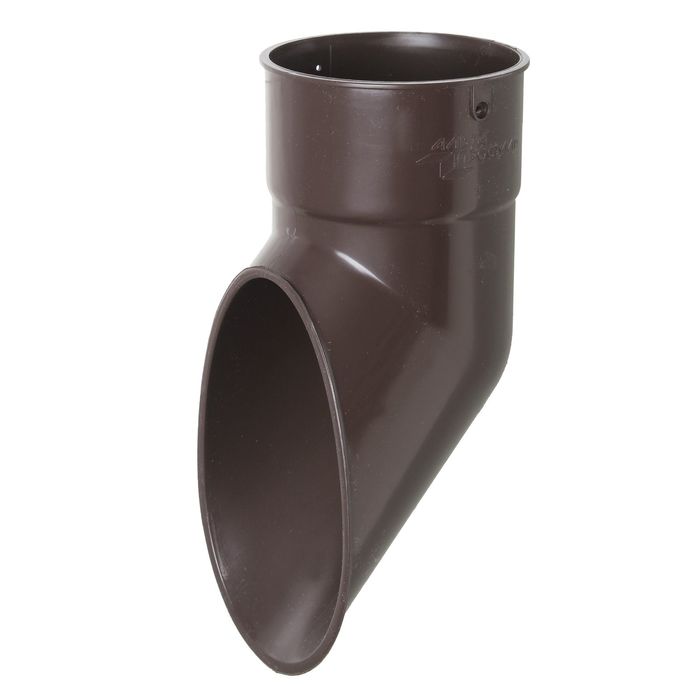 Слив трубы коричневый