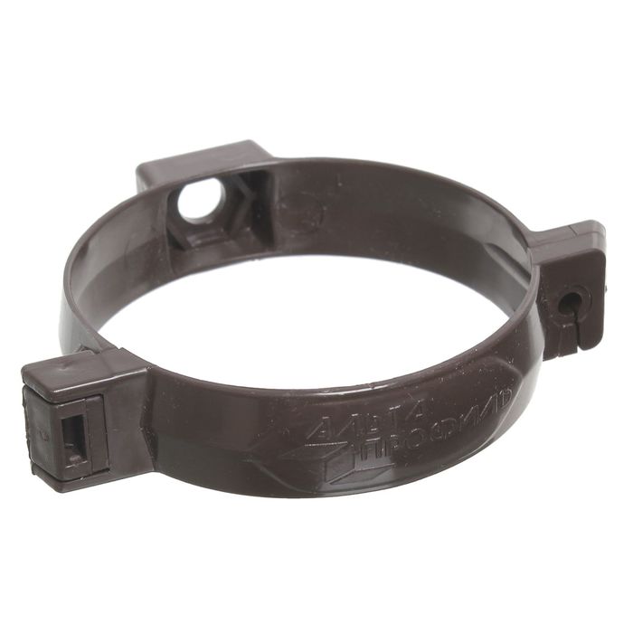 Хомут трубы коричневый