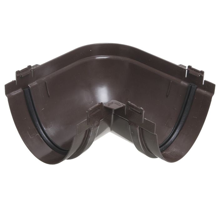 Угол желоба 90° коричневый