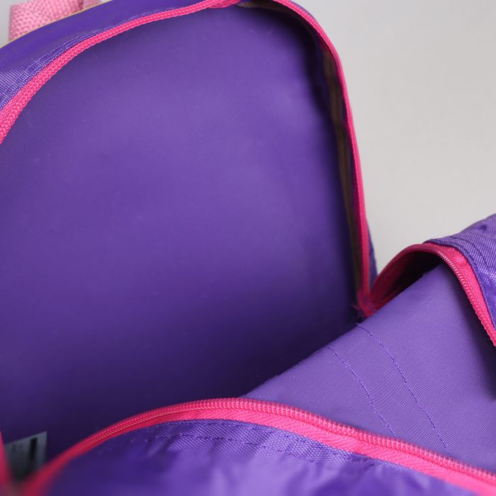 Рюкзак детский на молнии, 1 отдел, 1 наружный карман, цвет фиолетовый