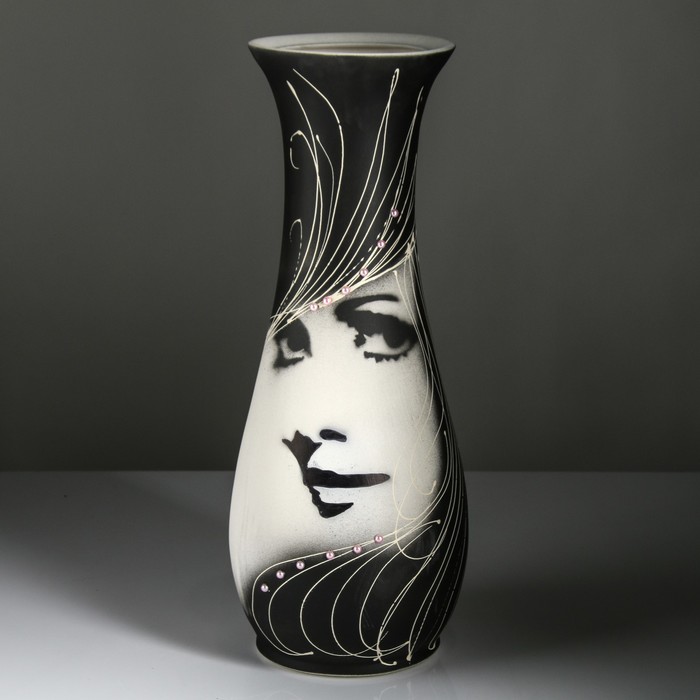 Ваза напольная "Осень" дама, микс