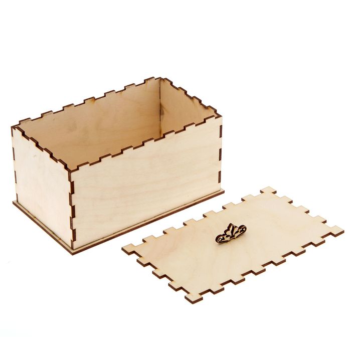 Шкатулка для декора "Прямоугольная с крышкой"