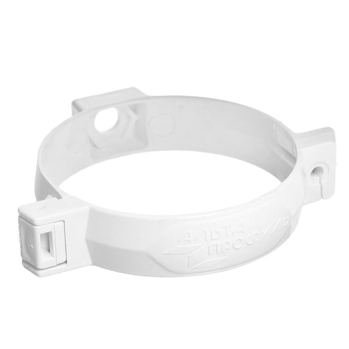 Хомут трубы белый