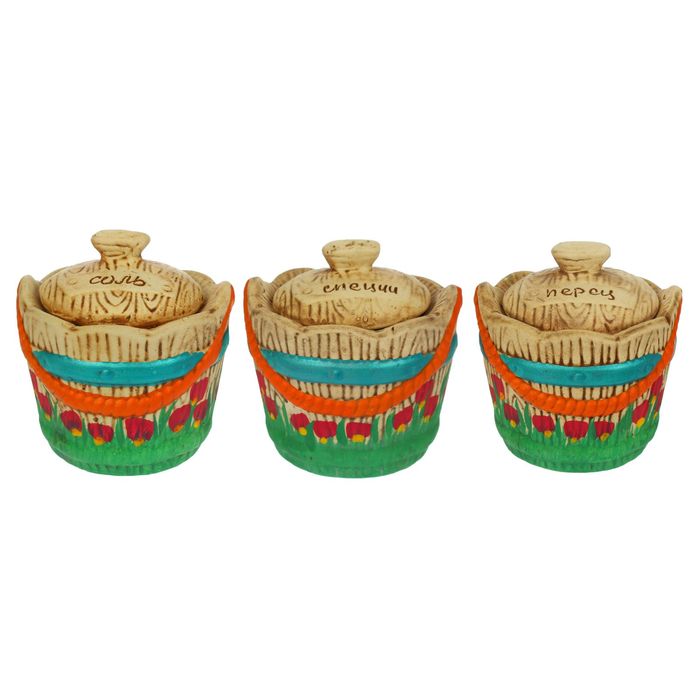 Набор для специй "Ведерко" малое 3 предмета 0,2 л