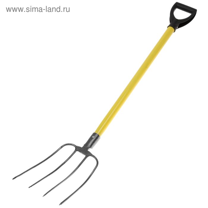   Сима-Ленд Вилы навозные, 4-рогие, металлический черенок, ручка
