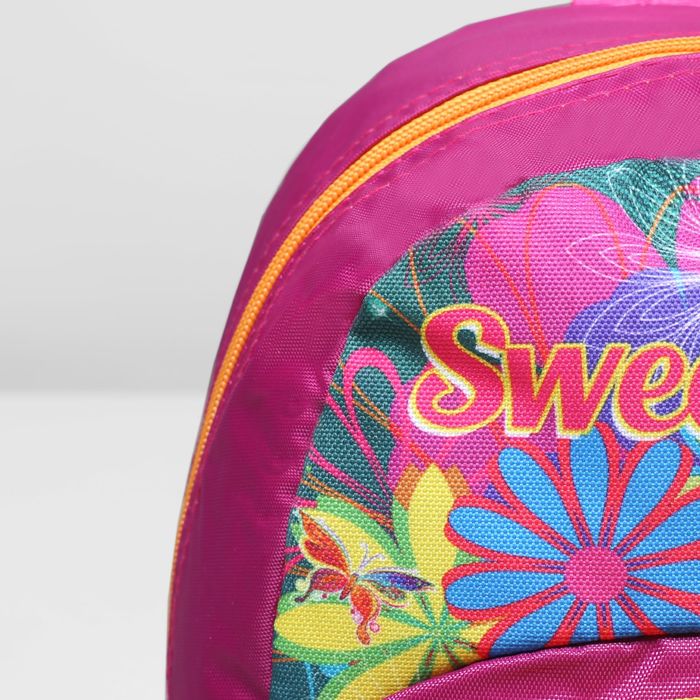 Рюкзак детский на молнии, 1 отдел, 1 наружный карман, цвет розовый