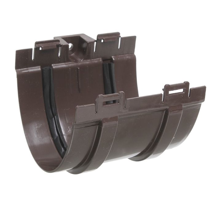 Муфта желоба коричневый