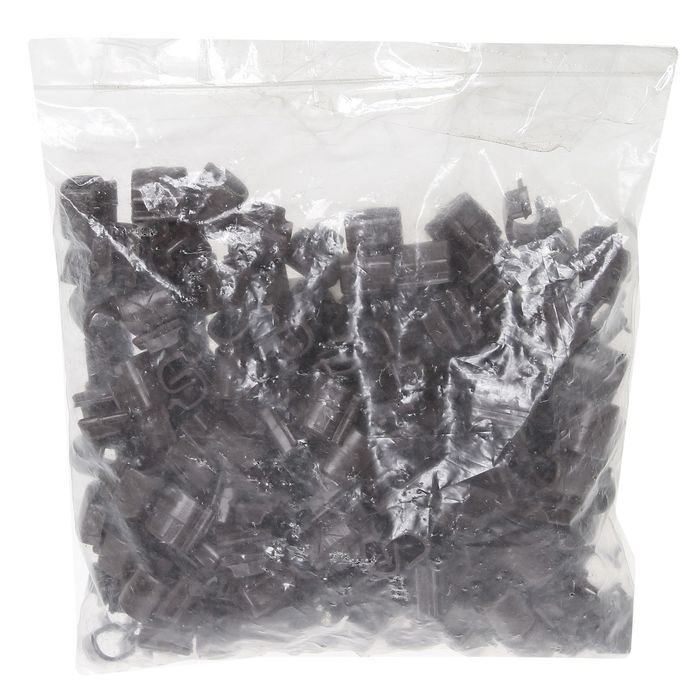 Клипса (1уп-200шт.) коричневый