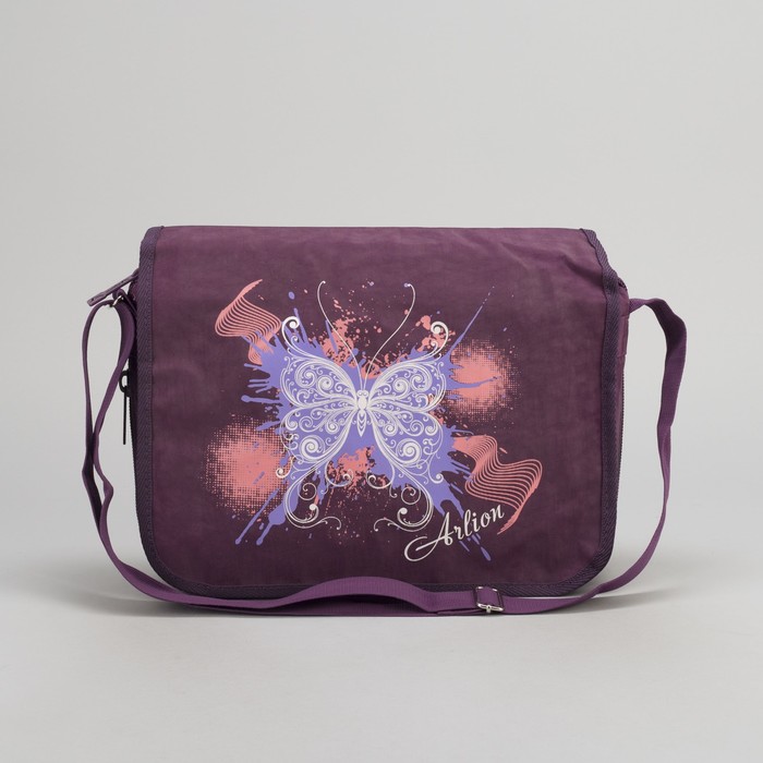 Сумка-трансформер молодёжная на молнии, цвет фиолетовый