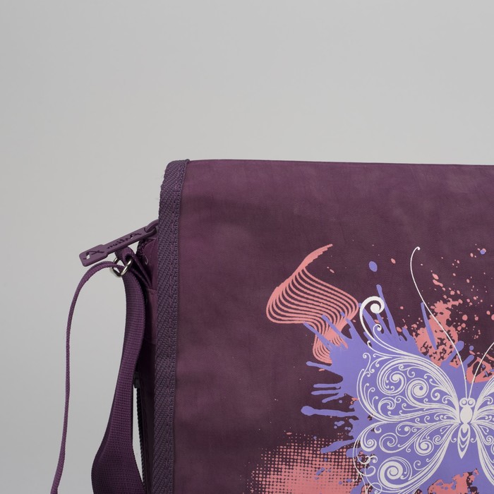Сумка-трансформер молодёжная на молнии, цвет фиолетовый