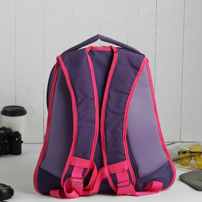 Рюкзак молодёжный на молнии, 1 отдел, 1 наружный карман, МИКС