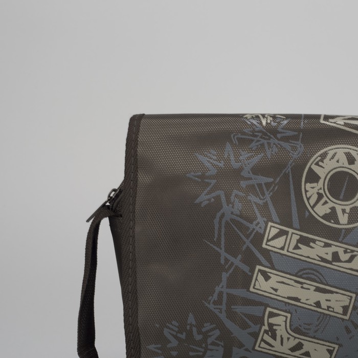 Сумка молодёжная, 1 отдел, 2 наружных кармана, цвет чёрный