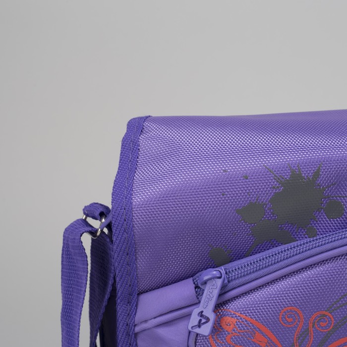 Сумка-трансформер молодёжная, 1 отдел, 1 наружный карман, цвет сиреневый