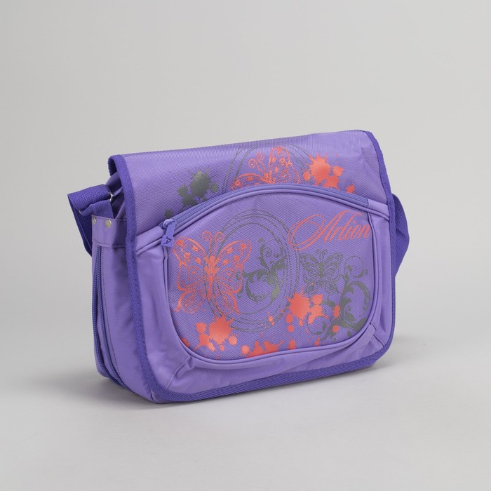 Сумка-трансформер молодёжная, 1 отдел, 1 наружный карман, цвет сиреневый
