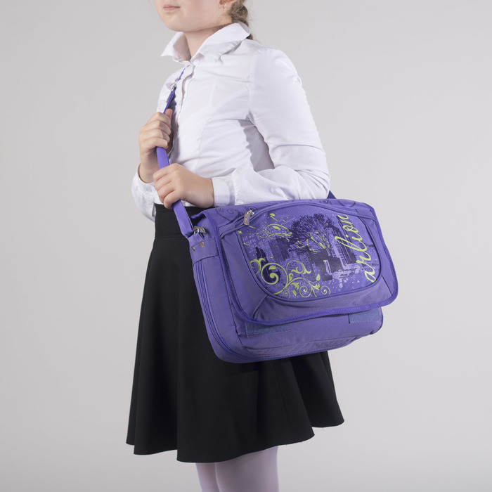 Сумка-трансформер молодёжная, 1 отдел, 1 наружный карман, цвет сиреневый