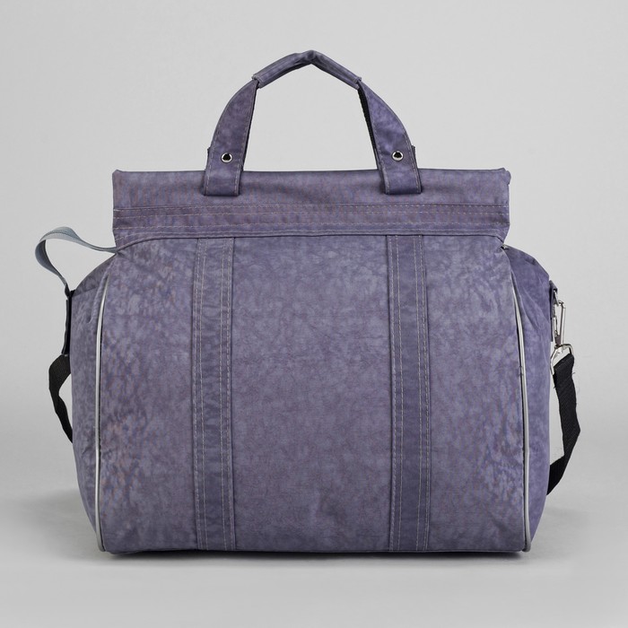 Сумка дорожная на молнии, 1 отдел, 1 наружный карман, цвет серый