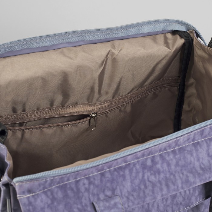 Сумка дорожная на молнии, 1 отдел, 1 наружный карман, цвет серый