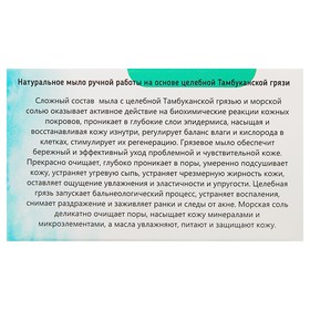 

Мыло органическое "Бизюрюк" с грязью Тамбуканского озера и морской солью, 50 г