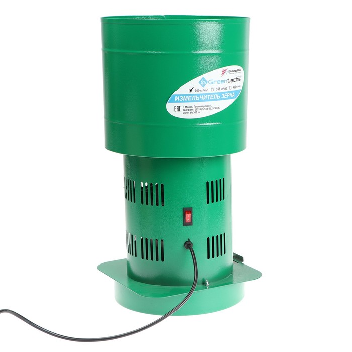 

Зернодробилка "ЭлектроМаш" Greentechs, зерно 300 кг/ч, МИКС
