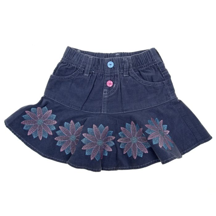 Юбка вельветовая для девочки, рост 98 см (24) (арт. 2702)