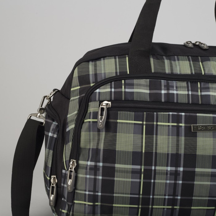 Сумка спортивная на молнии, 1 отдел, 4 наружных кармана, цвет серый