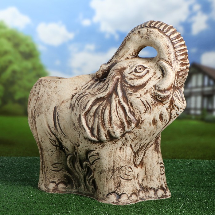 Садовая фигура с кашпо "Слон" большая