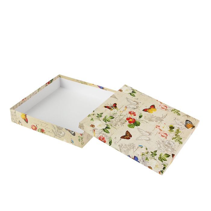 Набор коробок 5в1 "Бабочки ретро", 34 х 34 х 9 - 26 х 26 х 5 см