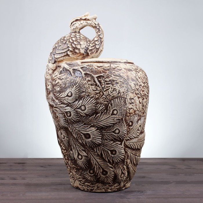 Фигурное кашпо "Павлин"