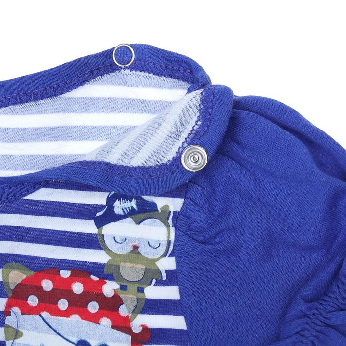 Комплект "Пиратский корабль", рост 68 см (44), цвет васильковый/полоска (арт. ДКШ523001н)